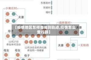 【疫情地区怎样查询到轨迹,疫情怎么查行踪】