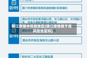 镇江疫情中风险地区(镇江疫情属于高风险地区吗)