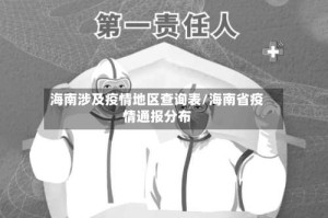海南涉及疫情地区查询表/海南省疫情通报分布