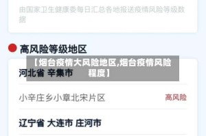【烟台疫情大风险地区,烟台疫情风险程度】