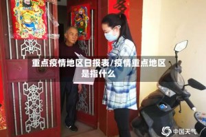 重点疫情地区日报表/疫情重点地区是指什么