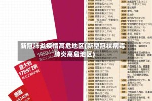 新冠肺炎疫情高危地区(新型冠状病毒肺炎高危地区)