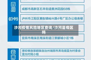 沙河疫情风险地区查询/沙河是疫区吗