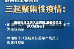 【去疫情地区多久会弹窗,进去疫情区多久会变码】