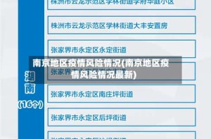 南京地区疫情风险情况(南京地区疫情风险情况最新)