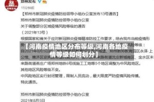 【河南疫情地区分布等级,河南各地疫情等级如何划分】