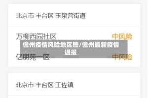 儋州疫情风险地区图/儋州最新疫情通报