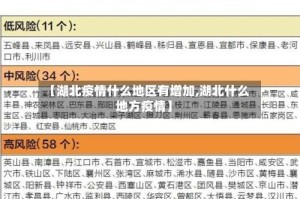【湖北疫情什么地区有增加,湖北什么地方疫情】