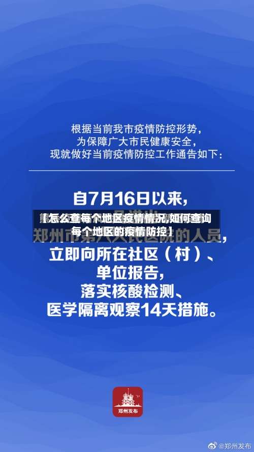 【怎么查每个地区疫情情况,如何查询每个地区的疫情防控】-第3张图片