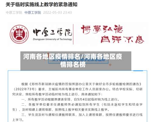 河南各地区疫情排名/河南各地区疫情排名榜-第3张图片