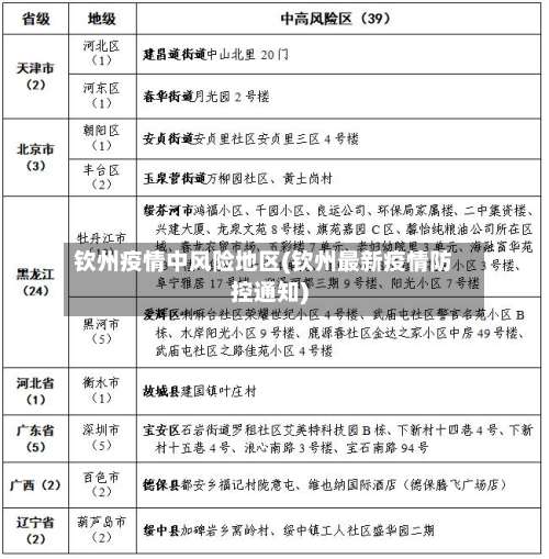 钦州疫情中风险地区(钦州最新疫情防控通知)-第3张图片