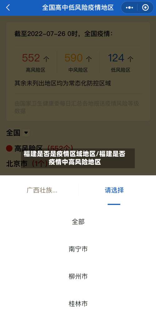 福建是否是疫情区域地区/福建是否疫情中高风险地区-第2张图片