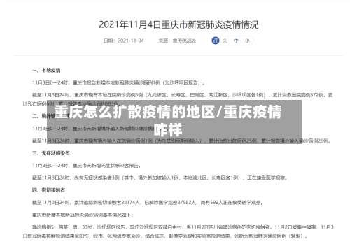 重庆怎么扩散疫情的地区/重庆疫情咋样-第2张图片