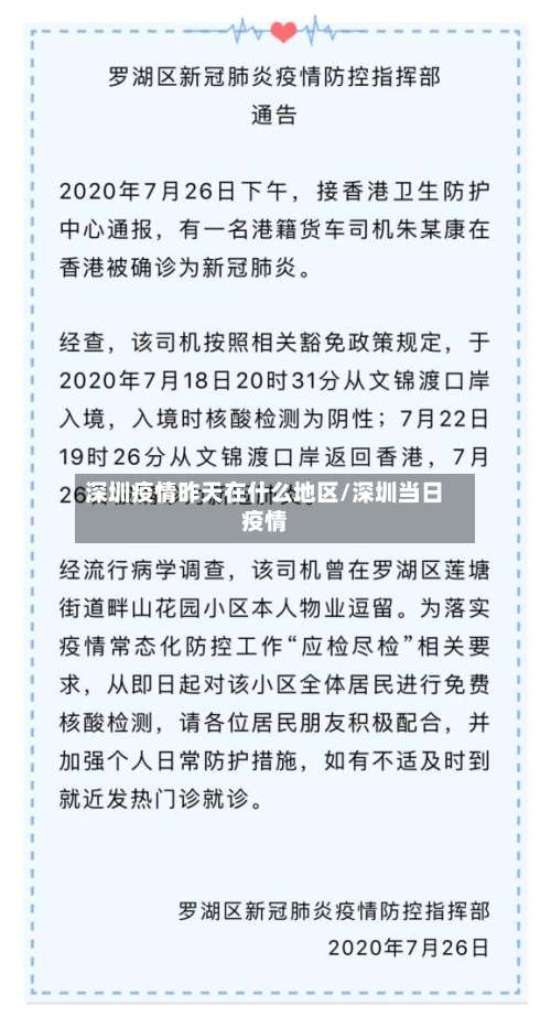 深圳疫情昨天在什么地区/深圳当日疫情-第2张图片