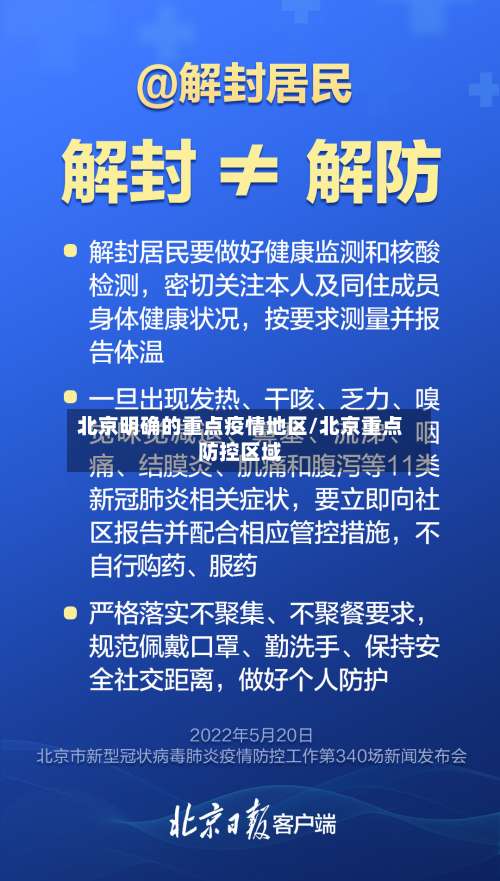 北京明确的重点疫情地区/北京重点防控区域-第1张图片