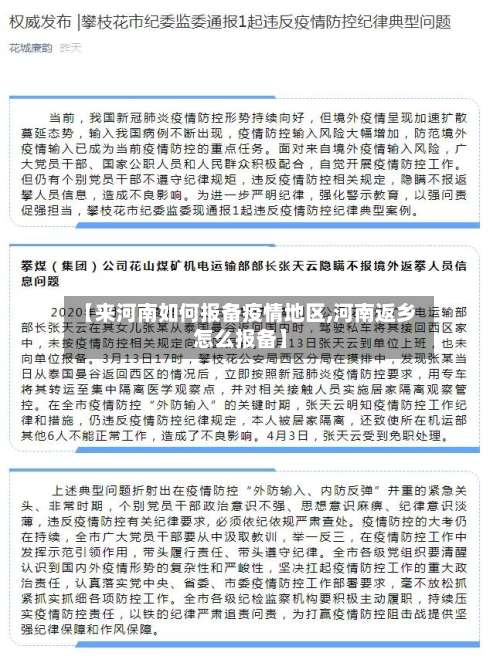 【来河南如何报备疫情地区,河南返乡怎么报备】-第3张图片
