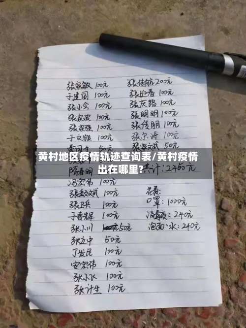 黄村地区疫情轨迹查询表/黄村疫情出在哪里?-第2张图片